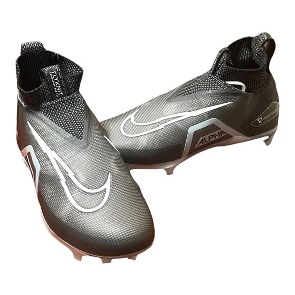 Nike Alpha Menace Men\'s Elite 3 Flyknit Black Iron Football Cleats Size 10.5 main image 5